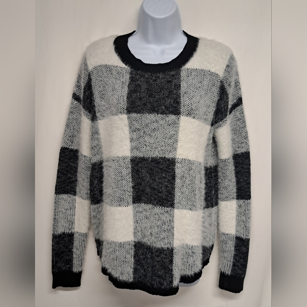 Designer Lab Lord & Taylor S Colorblock Sweater Long Sleeve Stretch Knit